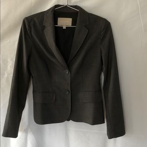 Banana republic suit jacket size 2 gray black